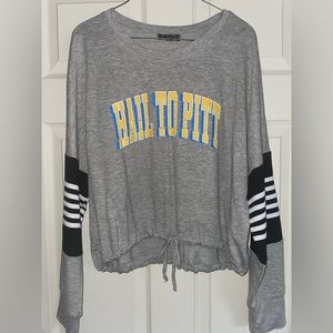 PITT college Cropped long sleeve